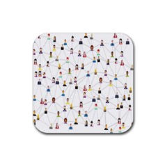 Social-media Rubber Coaster (square) by nateshop