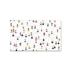 Social-media Sticker Rectangular (100 Pack) by nateshop