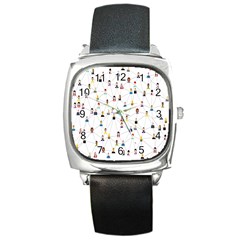 Social-media Square Metal Watch by nateshop