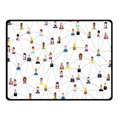 Social-media Fleece Blanket (small) by nateshop