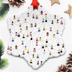 Social-media Ornament (snowflake) by nateshop