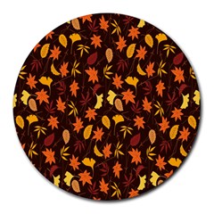 Thanksgiving Round Mousepad by nateshop