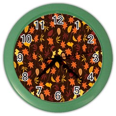 Thanksgiving Color Wall Clock by nateshop