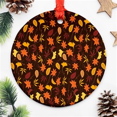 Thanksgiving Round Ornament (two Sides) by nateshop