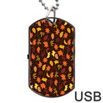 Thanksgiving Dog Tag USB Flash (Two Sides) Front