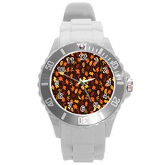 Thanksgiving Round Plastic Sport Watch (l) by nateshop