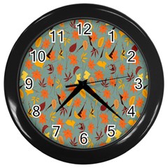 Thanksgiving-001 Wall Clock (black) by nateshop