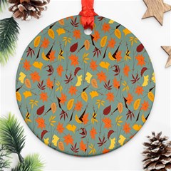 Thanksgiving-001 Round Ornament (two Sides) by nateshop