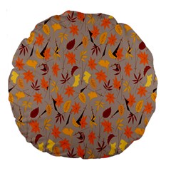 Thanksgiving-002 Large 18  Premium Round Cushions by nateshop