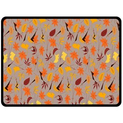 Thanksgiving-002 Double Sided Fleece Blanket (large)  by nateshop