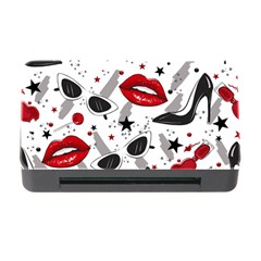 Red Lips Black Heels Pattern Memory Card Reader With Cf by Jancukart