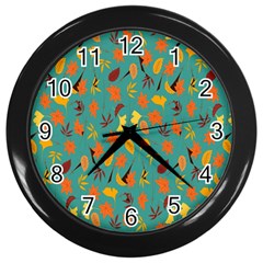 Thanksgiving-003 Wall Clock (black) by nateshop