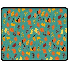 Thanksgiving-003 Double Sided Fleece Blanket (medium)  by nateshop