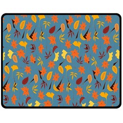 Thanksgiving-005 Double Sided Fleece Blanket (medium)  by nateshop