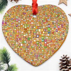 Calendar -1 Heart Ornament (two Sides)