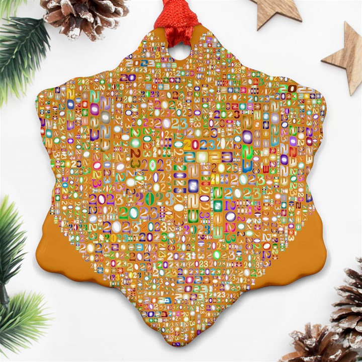 Calendar -1 Snowflake Ornament (Two Sides)