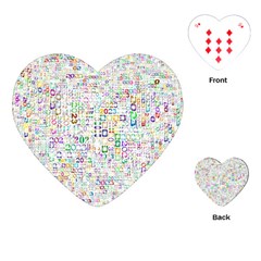 Calendar Playing Cards Single Design (heart) by nateshop