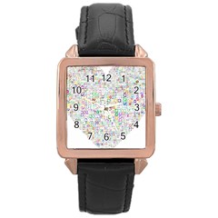 Calendar Rose Gold Leather Watch  by nateshop