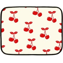 Cherries Fleece Blanket (mini) by nateshop