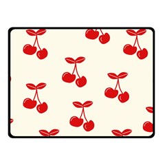 Cherries Fleece Blanket (small) by nateshop