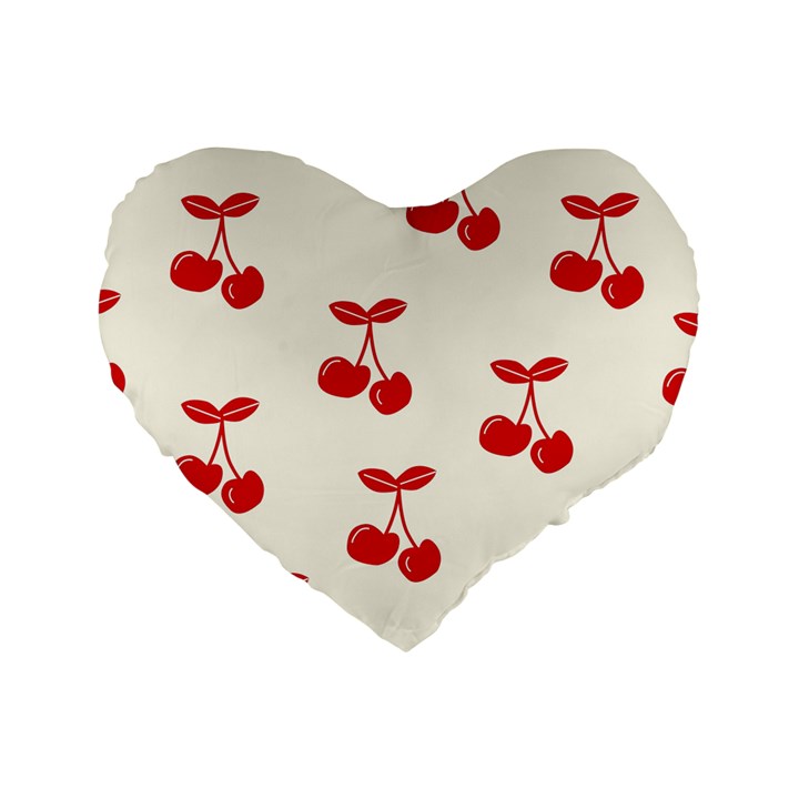 Cherries Standard 16  Premium Heart Shape Cushions