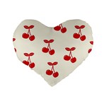 Cherries Standard 16  Premium Heart Shape Cushions Back