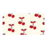 Cherries Satin Wrap 35  x 70  Front