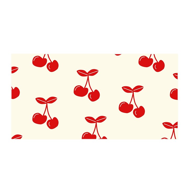 Cherries Satin Wrap 35  x 70 