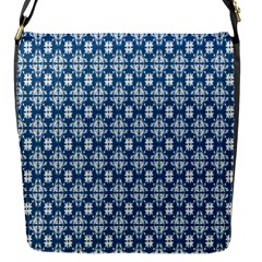 Floral-001 Flap Closure Messenger Bag (s) by nateshop