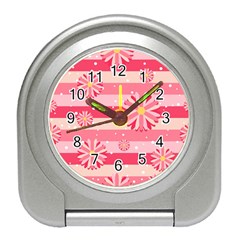 Floral-002 Travel Alarm Clock by nateshop