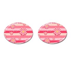 Floral-002 Cufflinks (oval) by nateshop