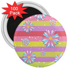 Flowers-024 3  Magnets (100 Pack) by nateshop