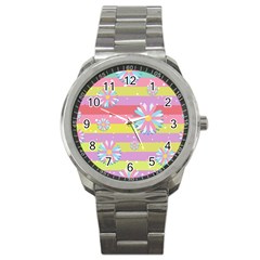 Flowers-024 Sport Metal Watch by nateshop