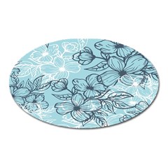 Flowers-25 Oval Magnet by nateshop