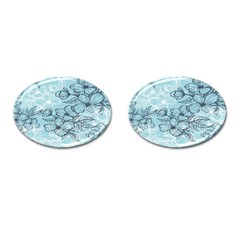 Flowers-25 Cufflinks (oval) by nateshop