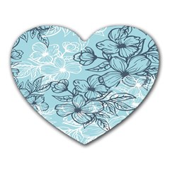 Flowers-25 Heart Mousepad by nateshop