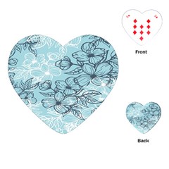 Flowers-25 Playing Cards Single Design (heart) by nateshop