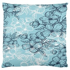 Flowers-25 Large Flano Cushion Case (one Side) by nateshop