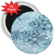 Flowers-25 3  Magnets (10 Pack)  by nateshop