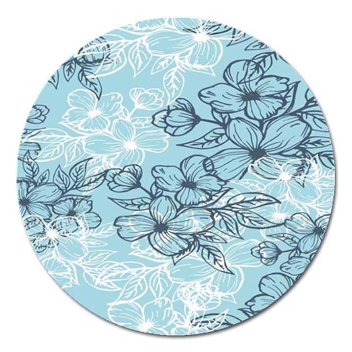 Flowers-25 Magnet 5  (Round)