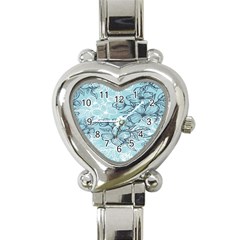 Flowers-25 Heart Italian Charm Watch