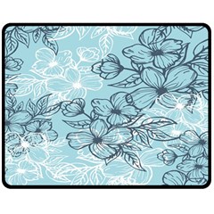 Flowers-25 Double Sided Fleece Blanket (medium) 