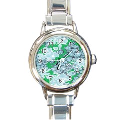 Flowers-26 Round Italian Charm Watch by nateshop