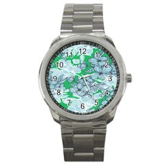 Flowers-26 Sport Metal Watch by nateshop