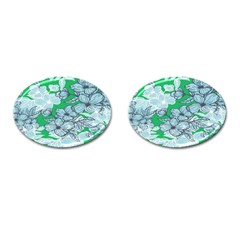 Flowers-26 Cufflinks (oval) by nateshop