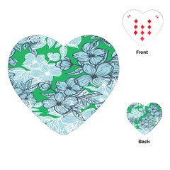 Flowers-26 Playing Cards Single Design (heart) by nateshop