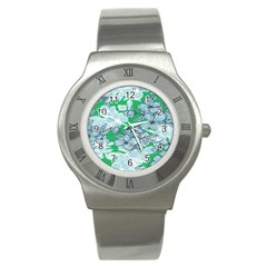 Flowers-26 Stainless Steel Watch by nateshop