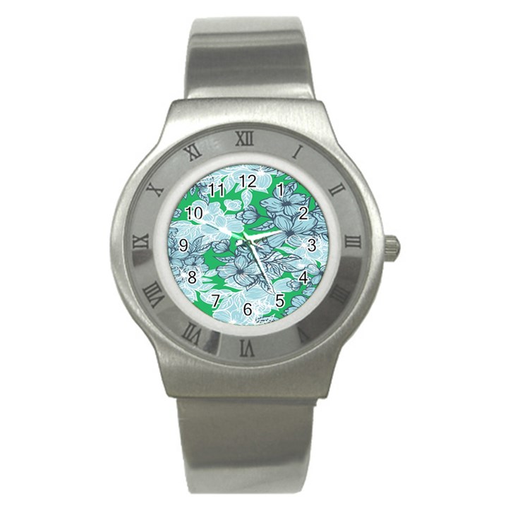 Flowers-26 Stainless Steel Watch