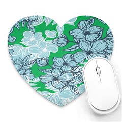 Flowers-26 Heart Mousepad by nateshop