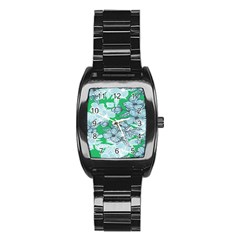 Flowers-26 Stainless Steel Barrel Watch by nateshop